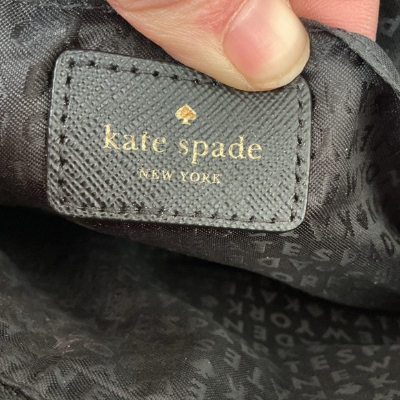 Kate Spade Black and Gray Striped Bag - Picture 10 of 11